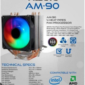 ALSEYE AM90 4 Heatpipe CPU Air Cooler
