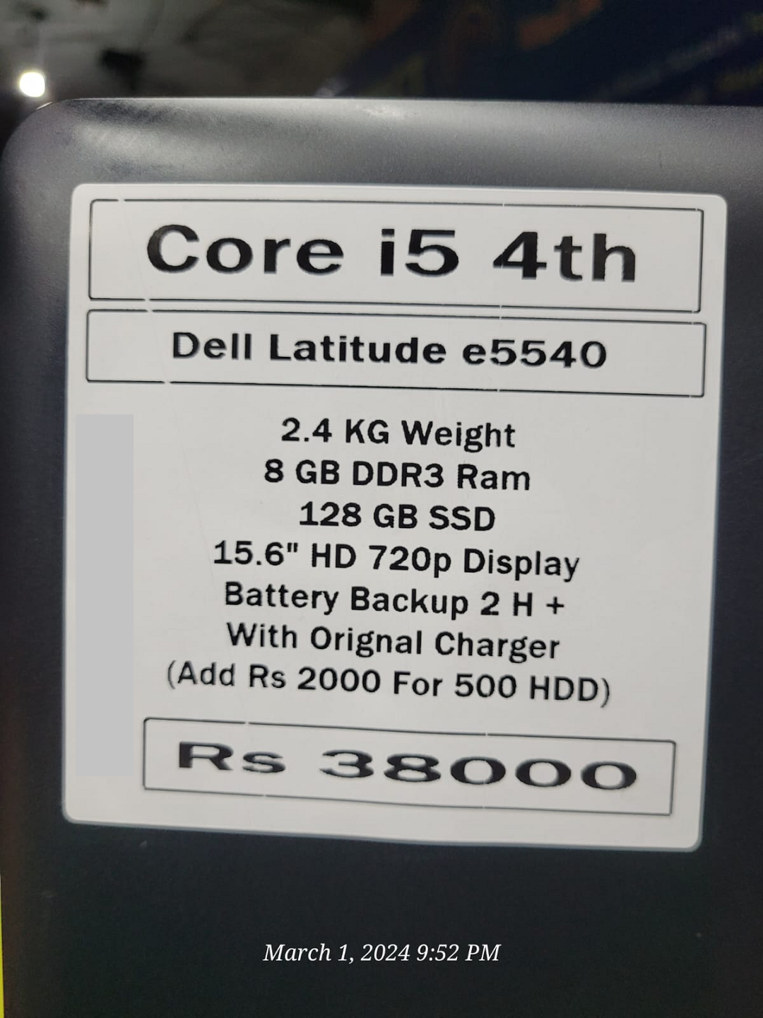 Dell latitude e5540 i5 4thgeneration price in pakistan