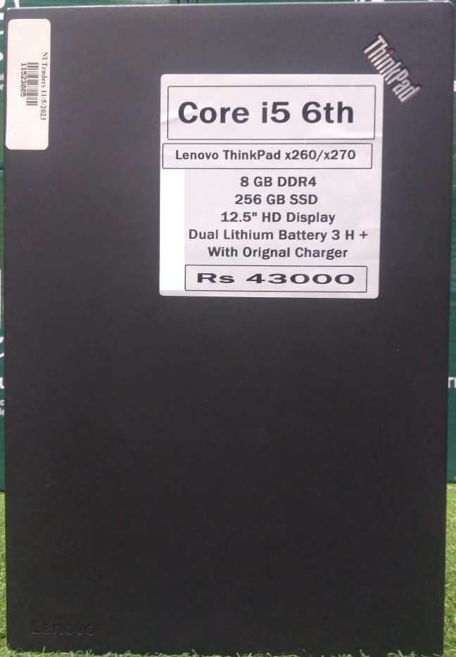 Lenovo Thinkpad X260 Core i5 6th Gen
