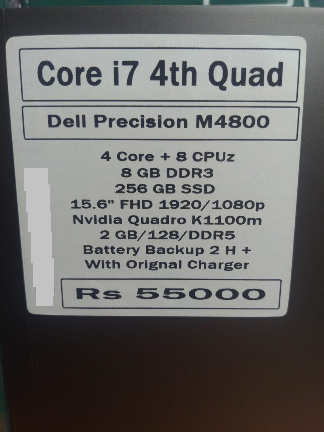 Gaming Laptop Dell Precision M4800 Laptop Price in pakistan