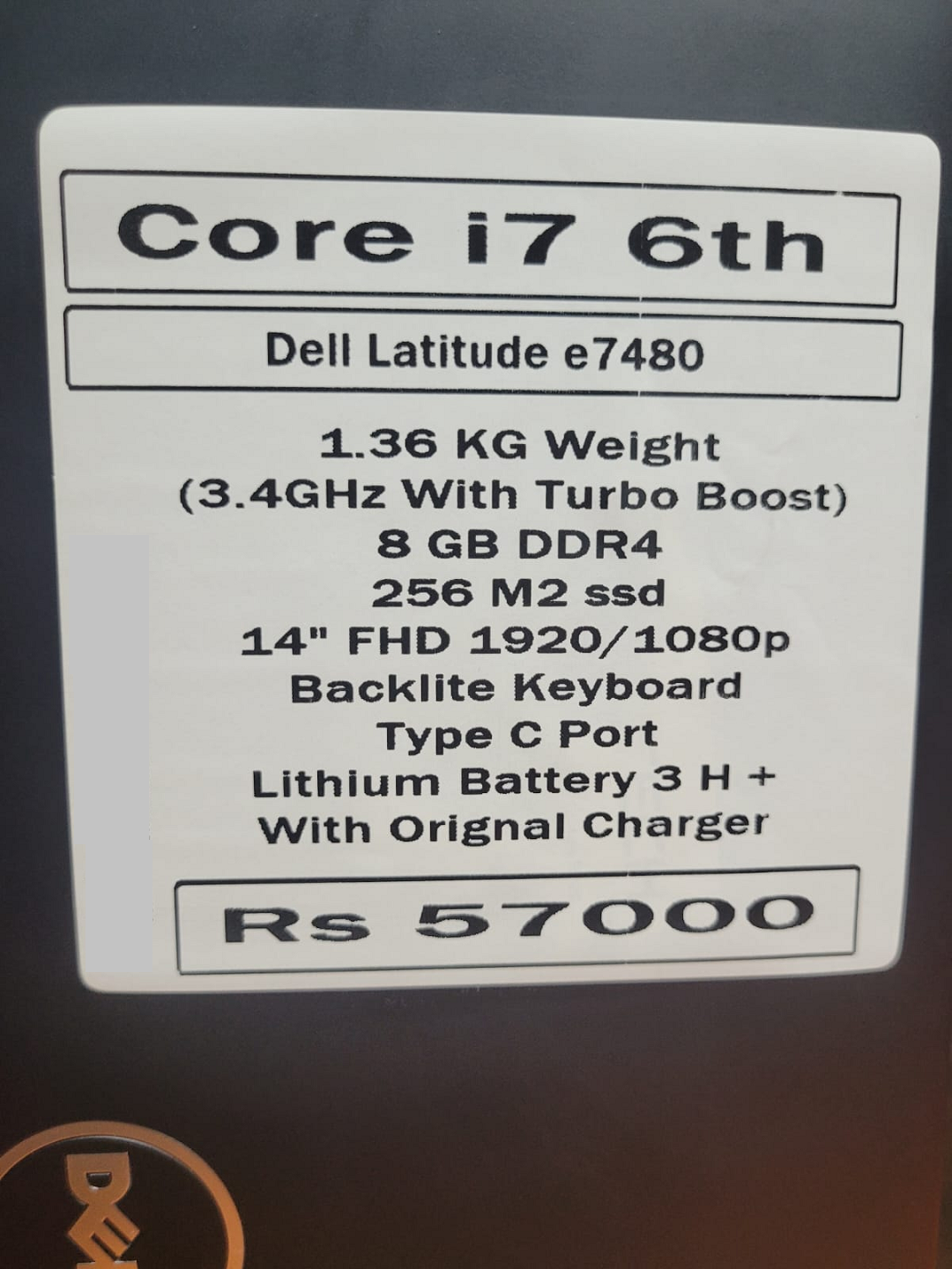 Dell latitude e7480 Notebook