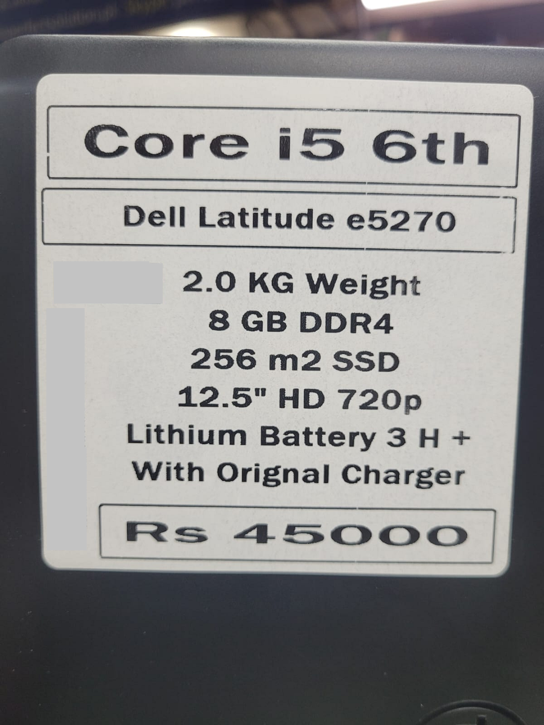 Dell latitude E5270 price in pakistan