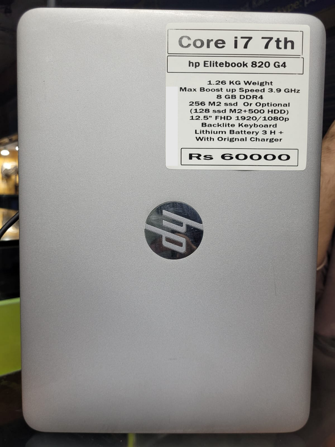 Laptop hp elitebook 820 G4 Available at PC Bank
