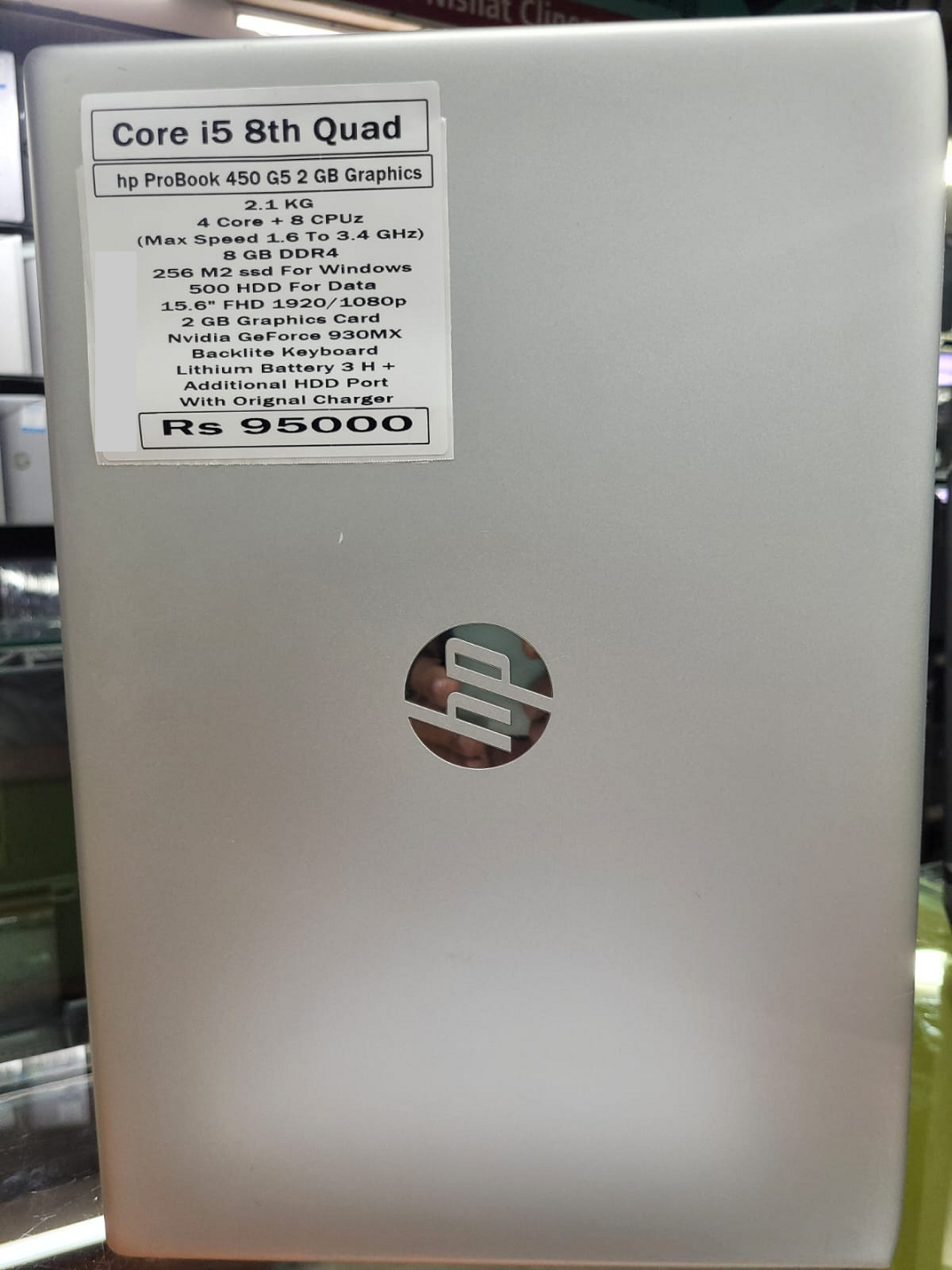 graphic Laptop hp ProBook 450 G5 ci5 8th generation price in pakistan