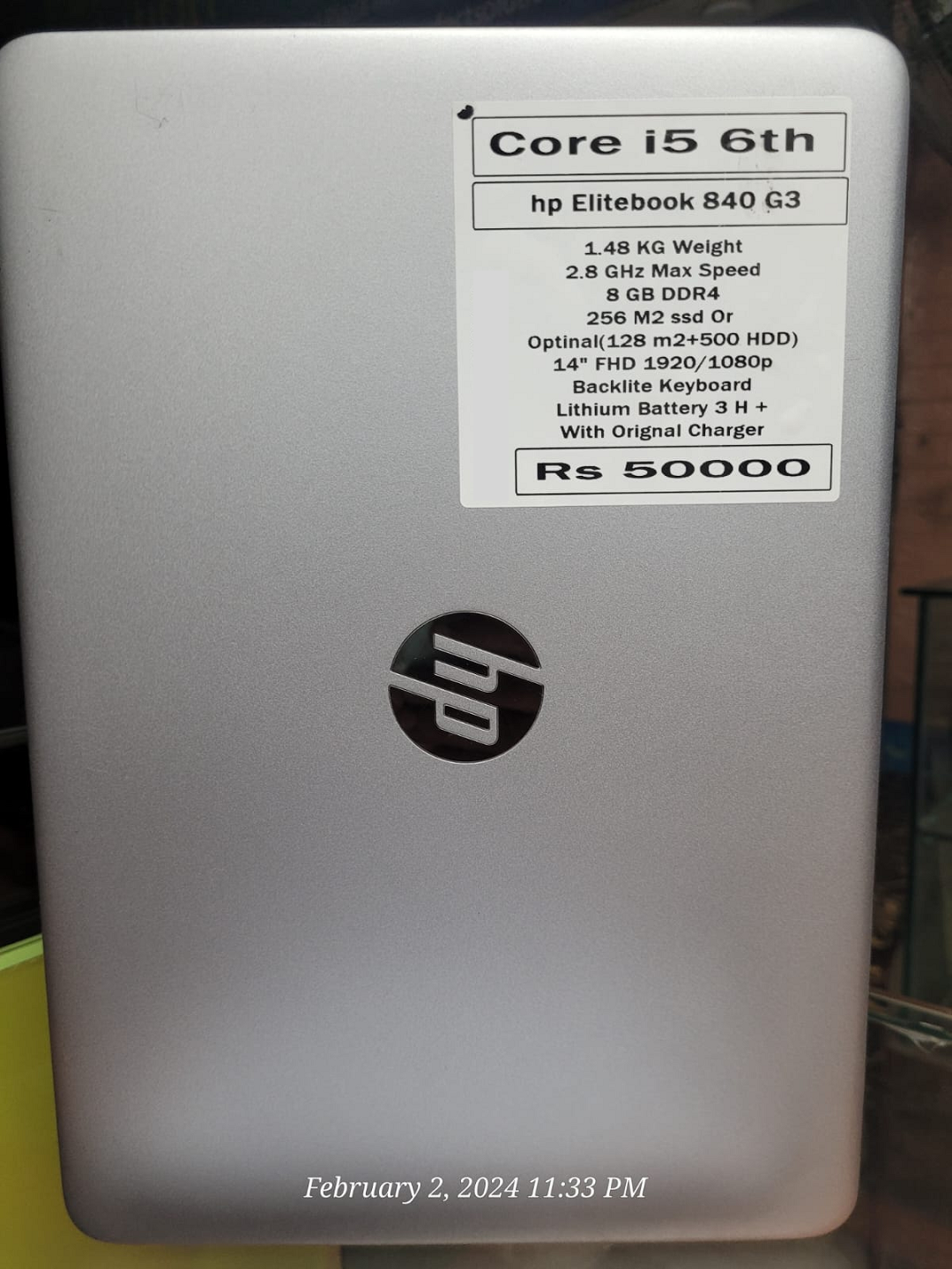 notebook Hp elitebook 840 G3 core i5 6th generation laptop price in pakistan